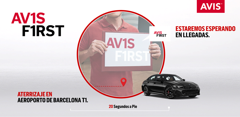 Alquiler de coches Avis First en el aeropuerto de Barcelona