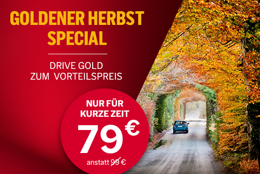 DRIVE GOLD jetzt für nur 79 € anstatt 99 €