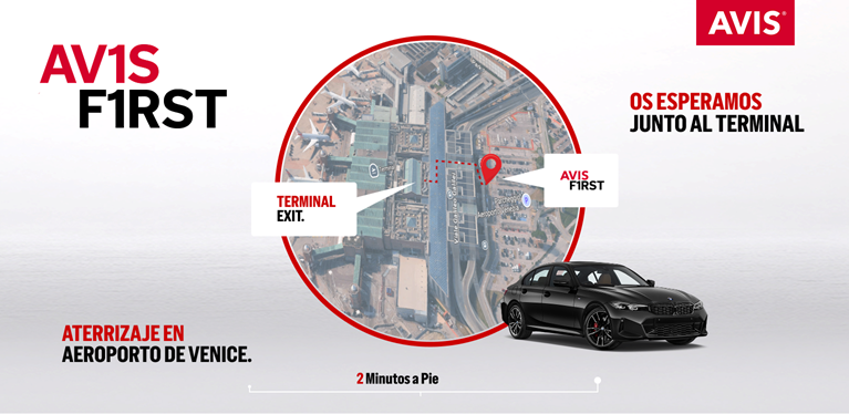 Avis First en el aeropuerto de Venecia