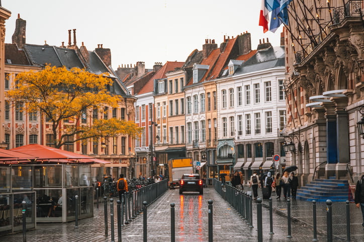 Lille market place