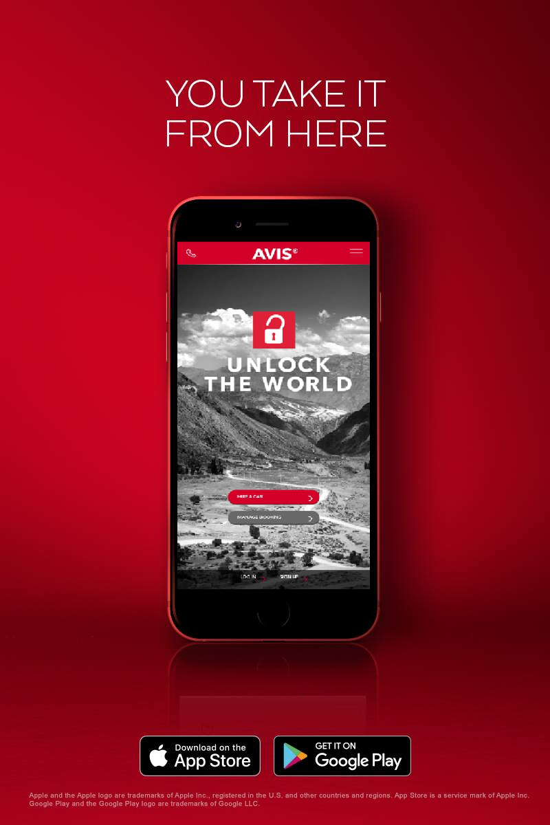 Avis Car Hire App