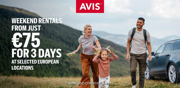 Escape with long weekend​ rentals from just €75
